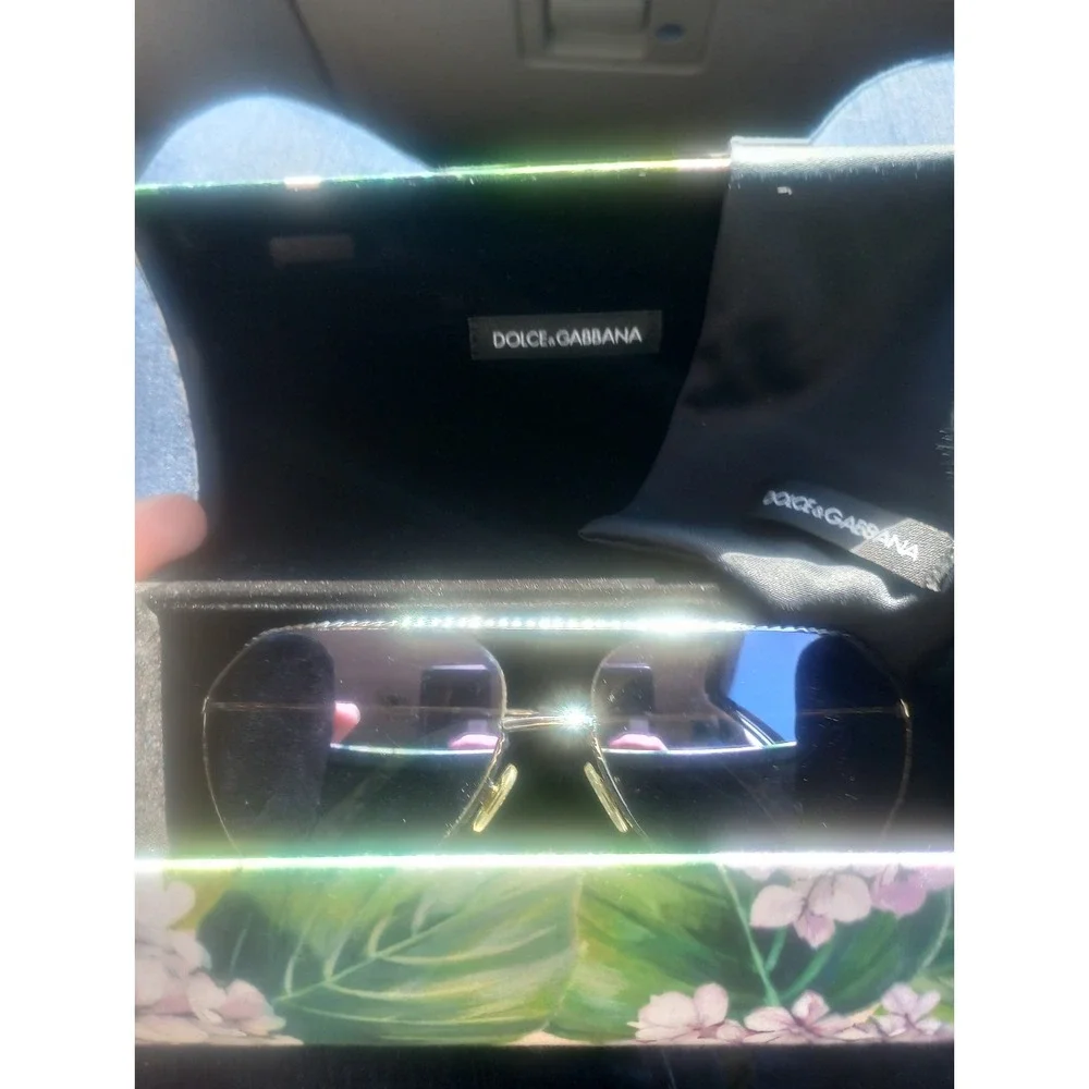 Dolce And Gabbana Rope Aviator Floral Sunglasses Dg2191 Discontinued With‎ Case